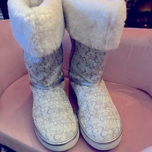 COACH Nikole Shearling Boots Size 8